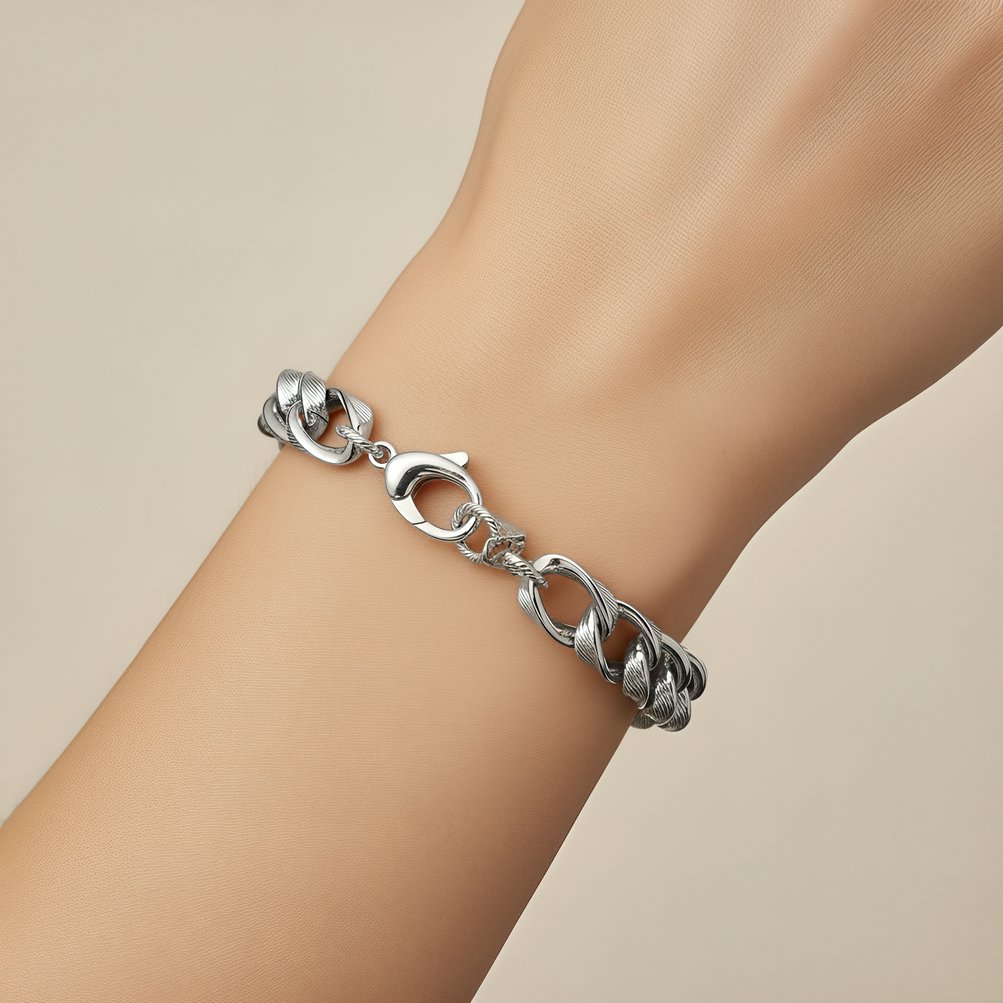 Dubai Bracelet 925 Silver Plated 24KT Gold