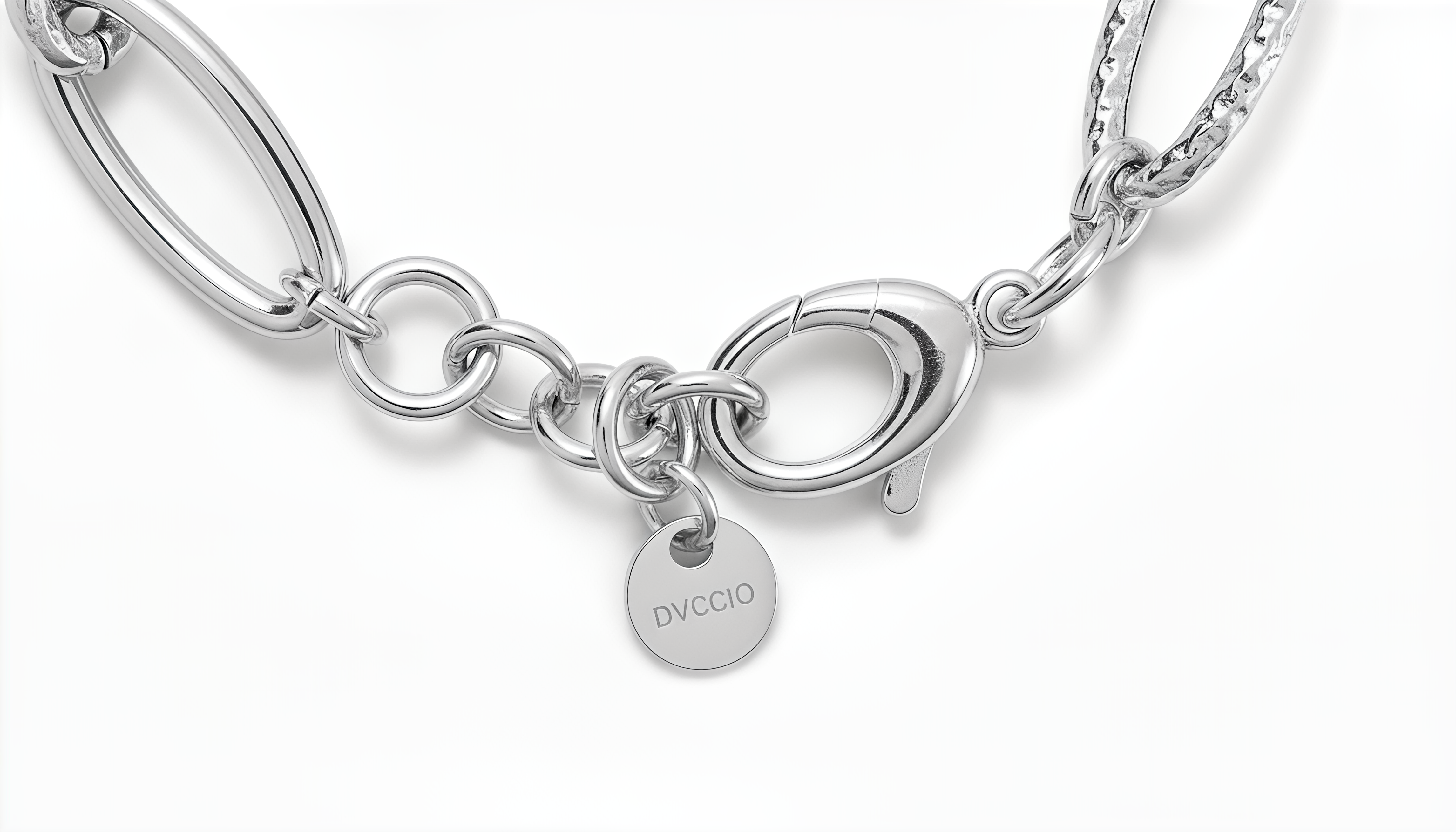 Bracciale a Catena Ovale Dubai Argento 925 Placcata Oro 24KT
