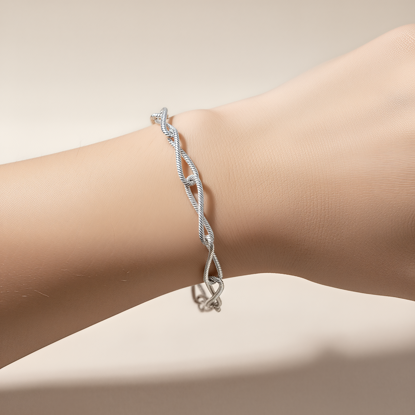 Bracciale Infinito DVCCIO in Argento 925 Laminato Oro 24KT