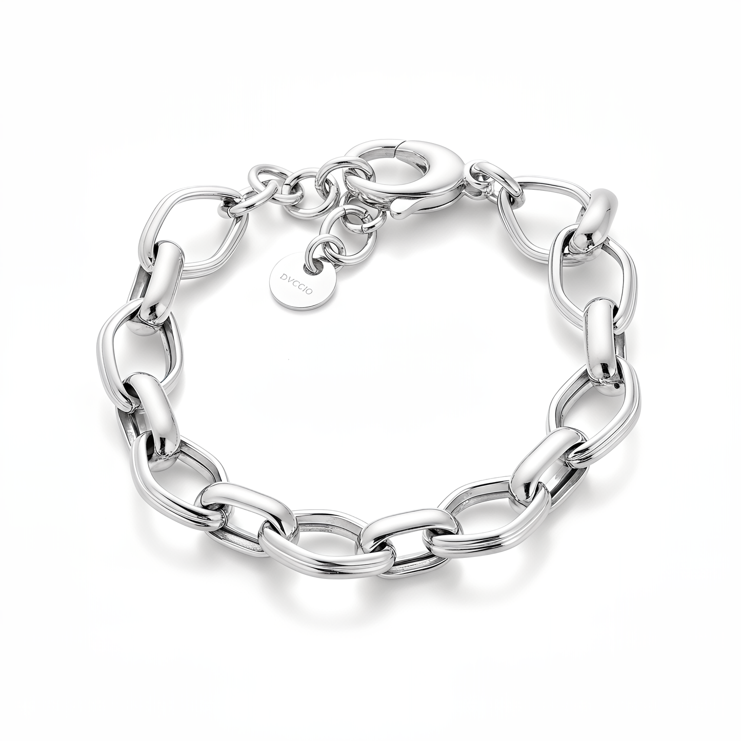 Bracciale Catena DVCCIO in Argento 925 Laminato Oro 24KT