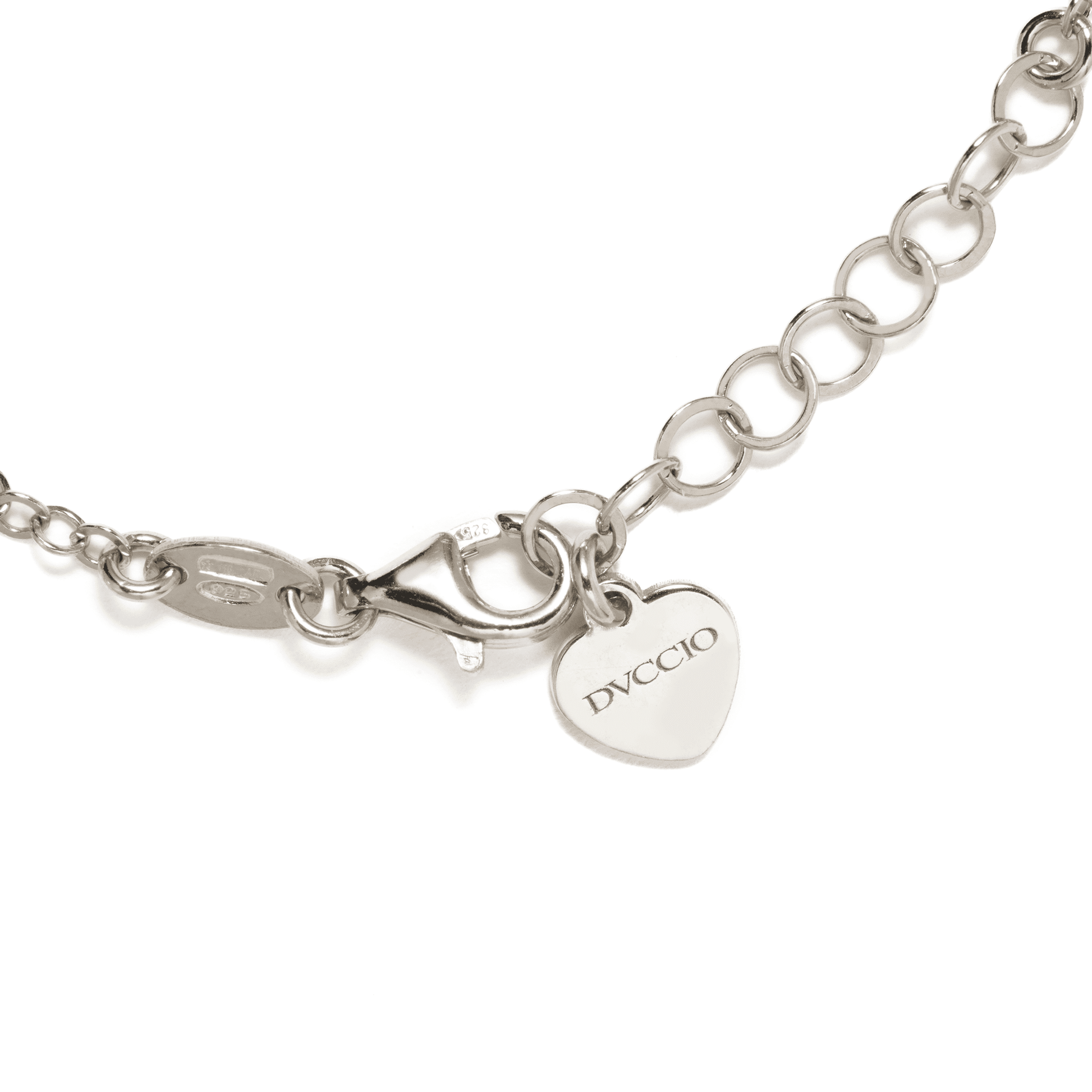 Jordan forever bracelet in white gold plated 925 silver Dvccio Gioielli