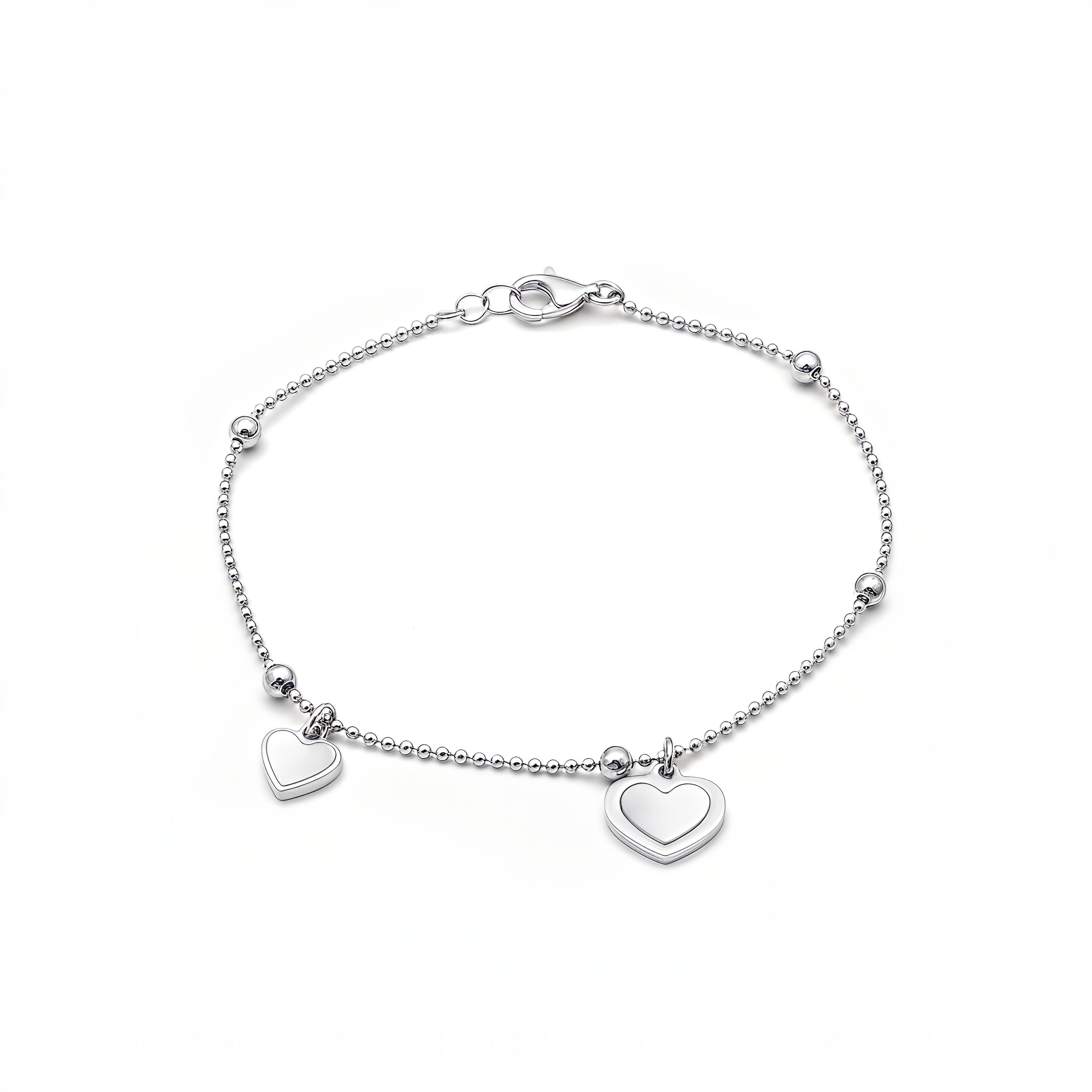 VIBES Heart Bracelet in 925 Silver Laminated in 24KT Gold with Pearls