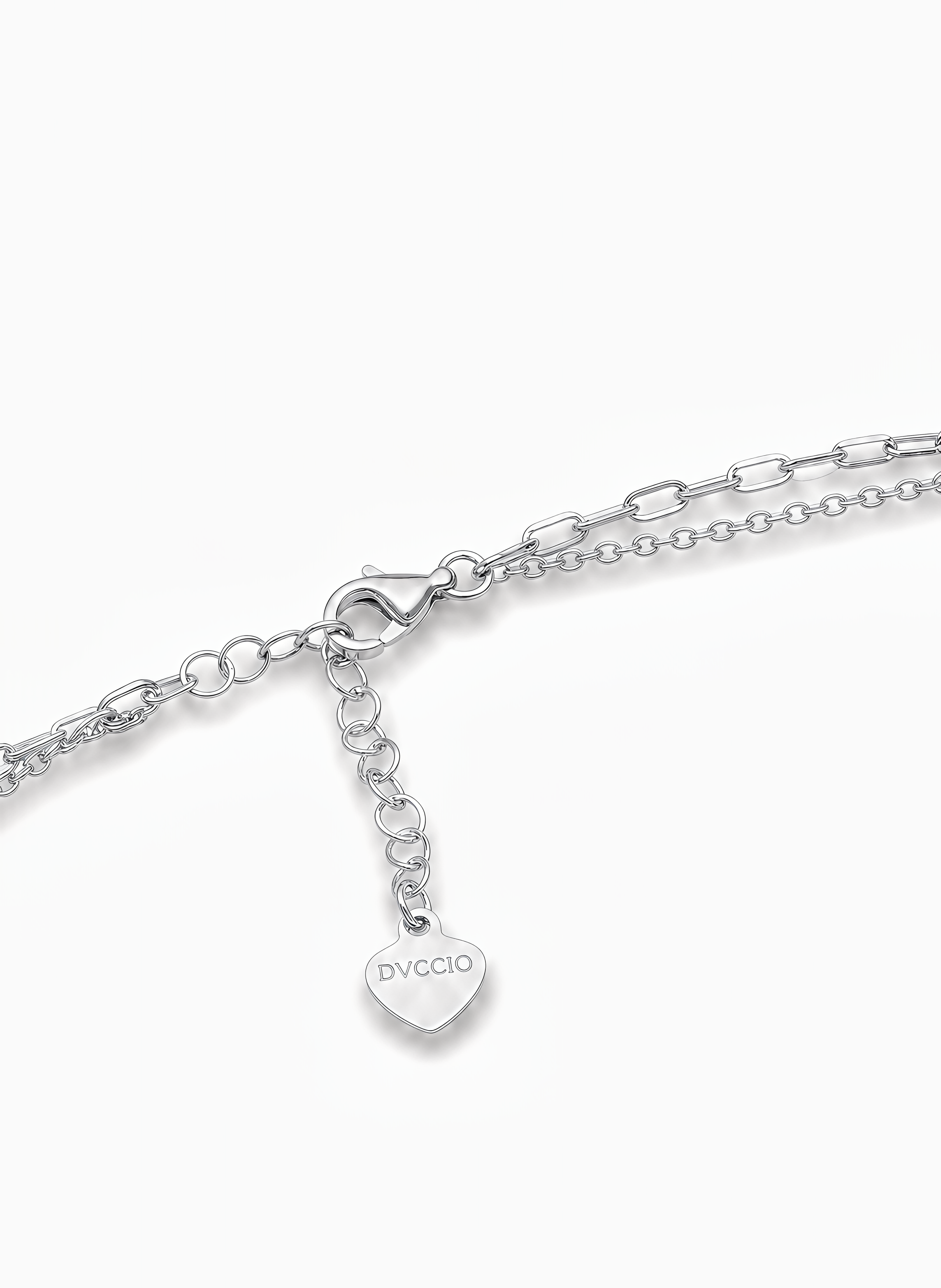 Collana Doppia Catena con Cornetto e Sfera Rossa Chérie Argento 925 Placcata Oro 24KT