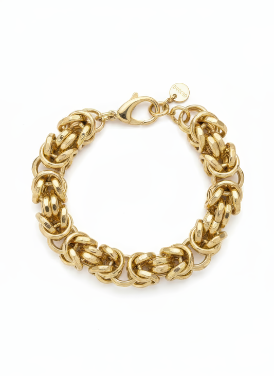 Bracciale Dubai in Argento 925 Placcato Oro 24KT