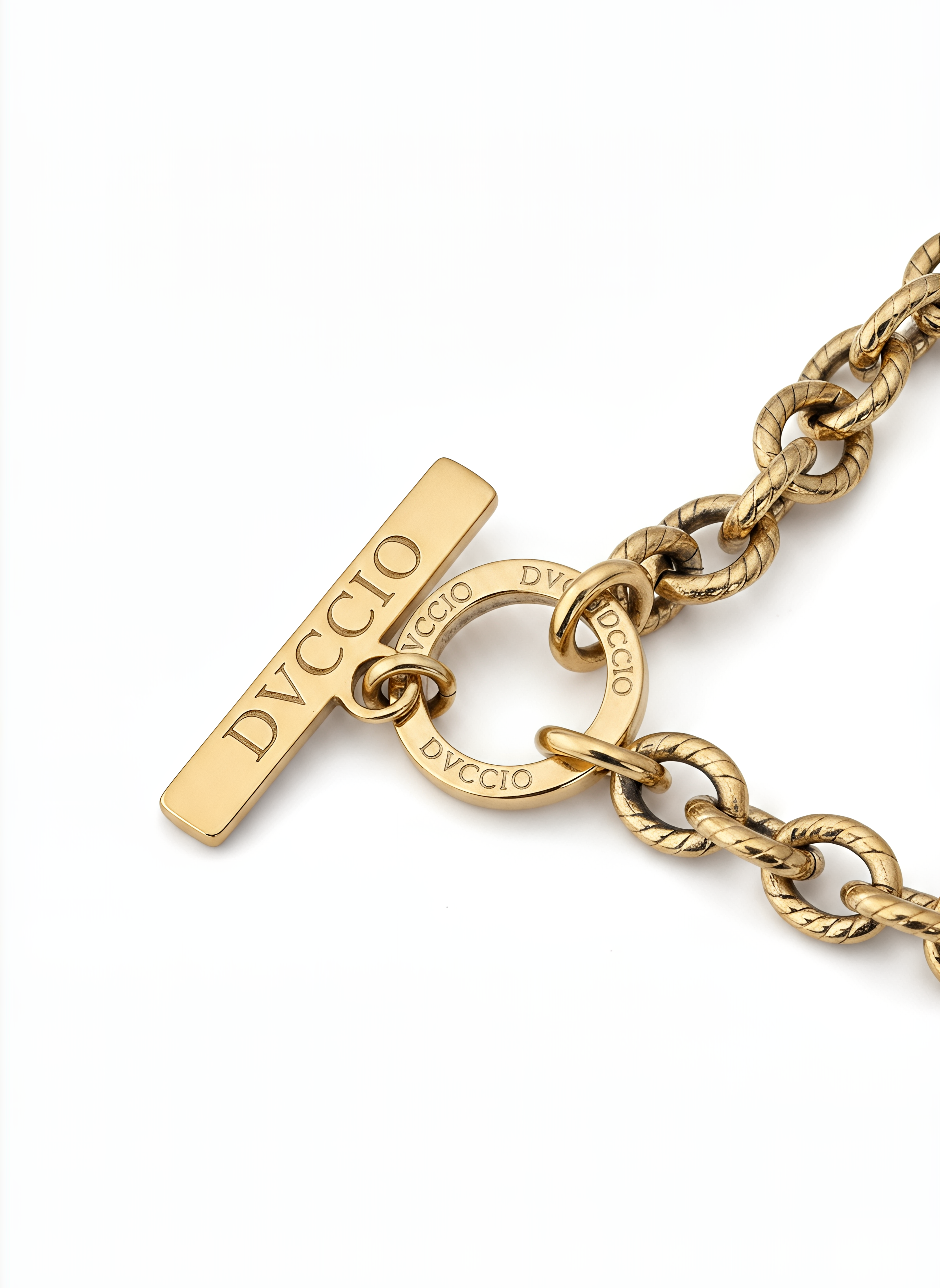 Bracciale a Catena Rolò con Charm Cuore Sacro Frida Argento 925 Placcata Oro 24KT