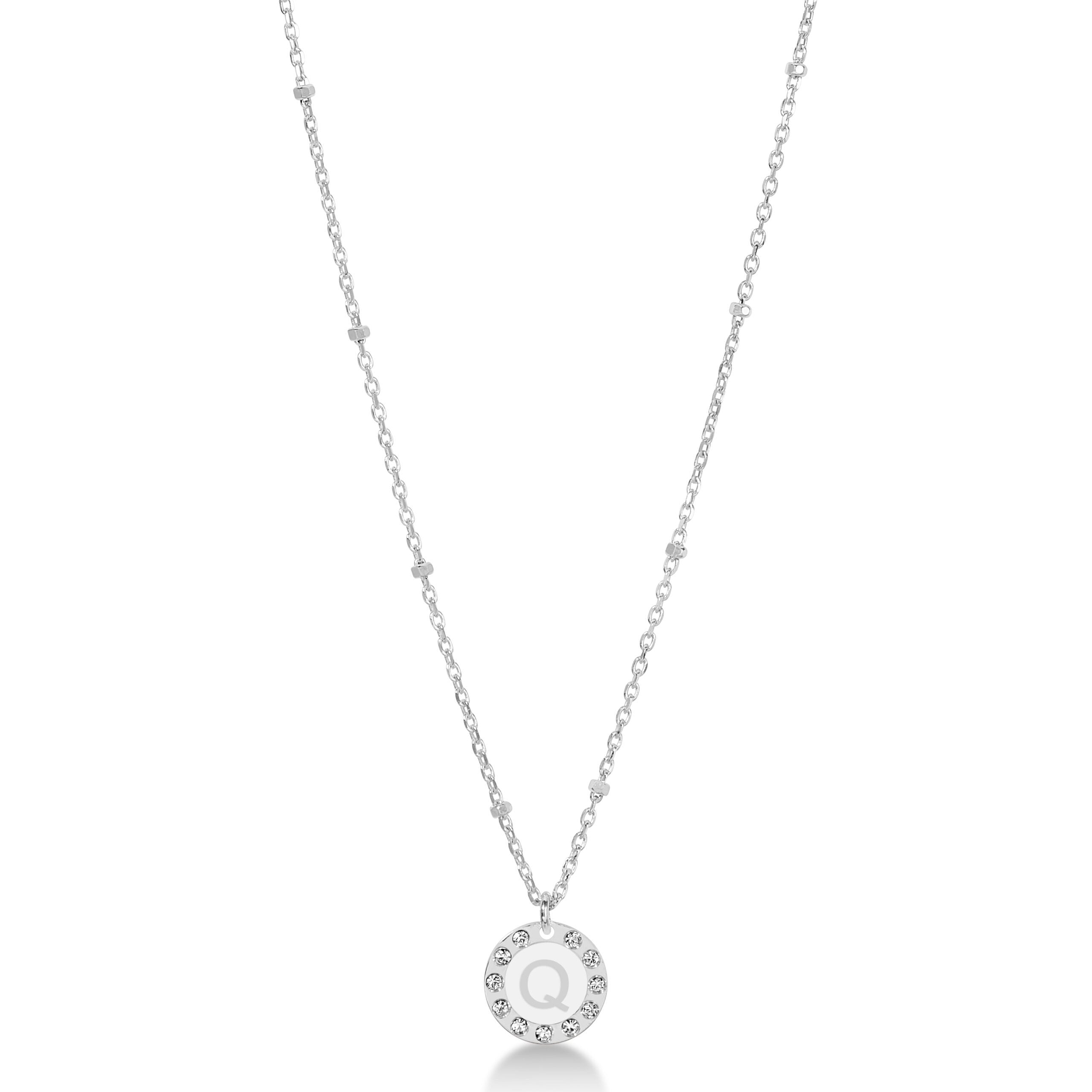 Collana 45 cm Dvccio rodio iniziale Q