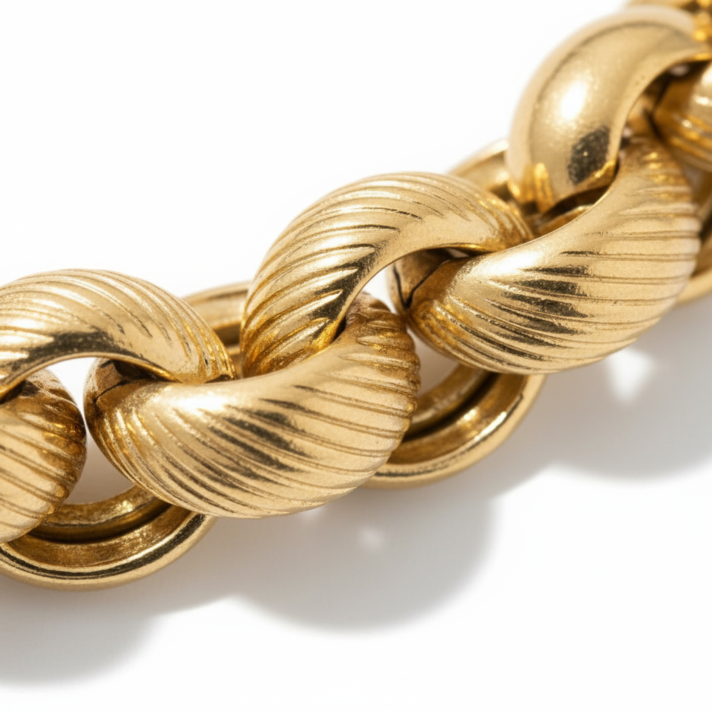 Bracciale Dubai in Argento 925 Placcato Oro 24KT