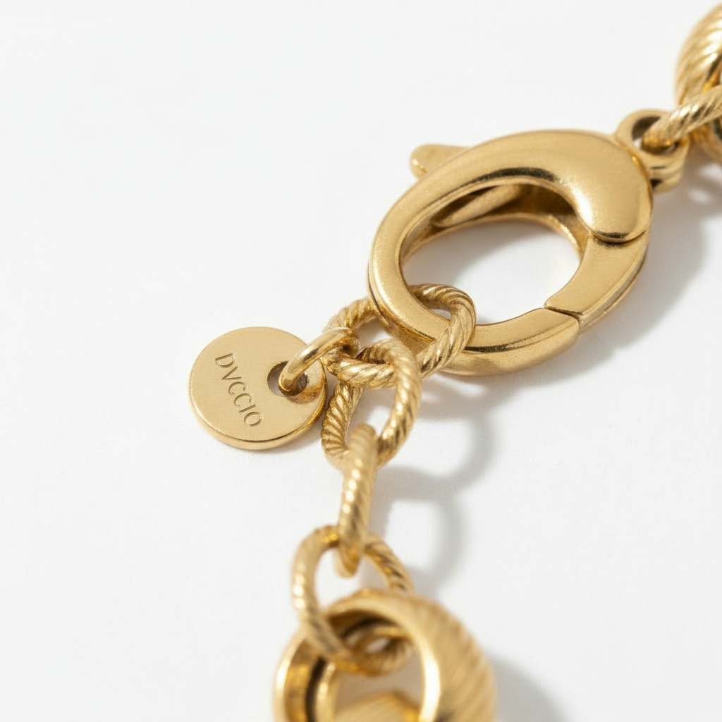 Bracciale Dubai in Argento 925 Placcato Oro 24KT