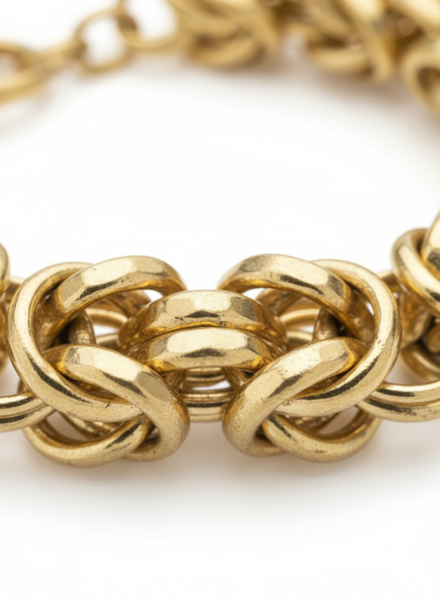 Bracciale Dubai in Argento 925 Placcato Oro 24KT