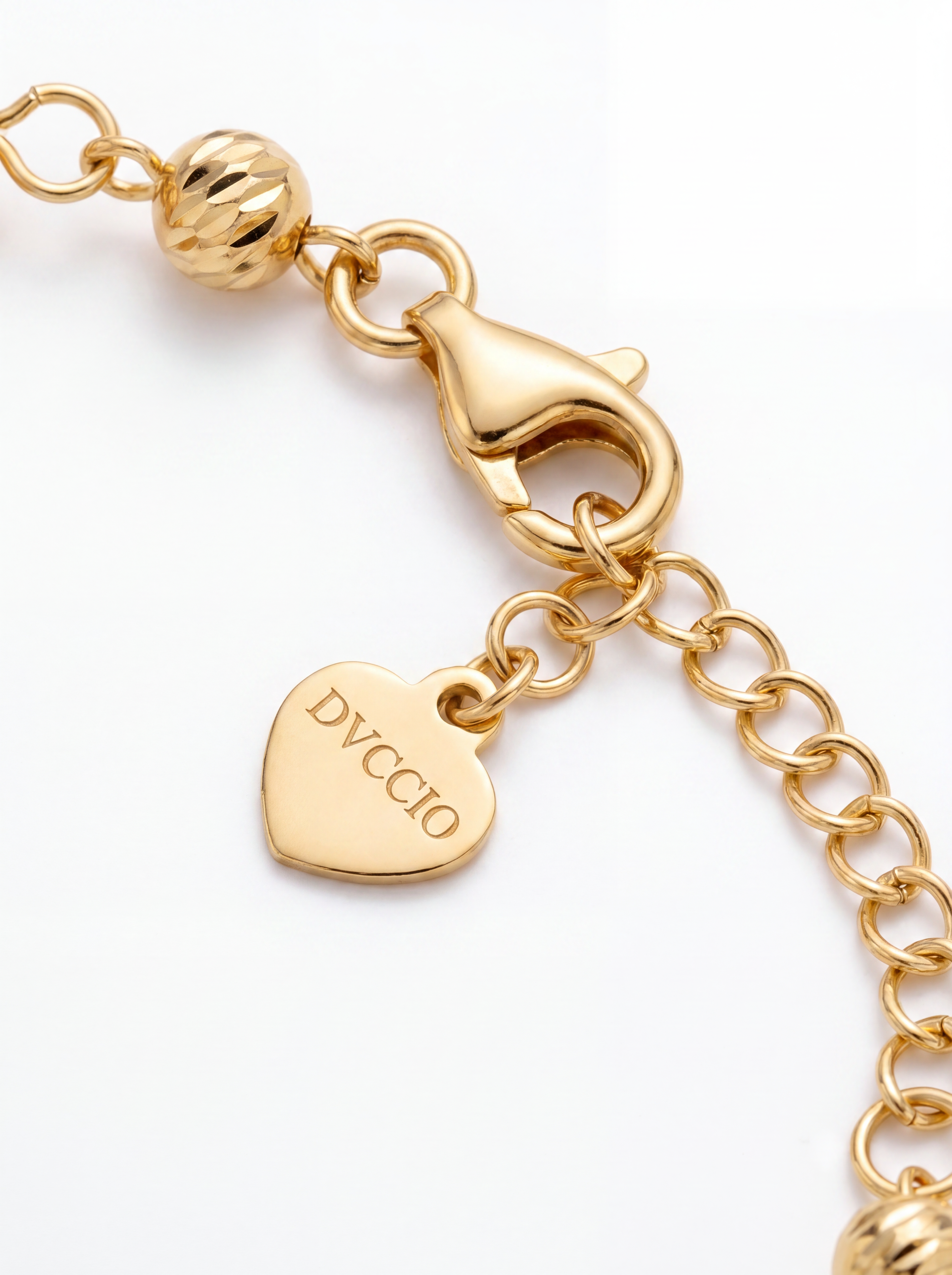 Bracciale a Sfere Diamantate Rewind Argento 925 Placcata Oro 24KT