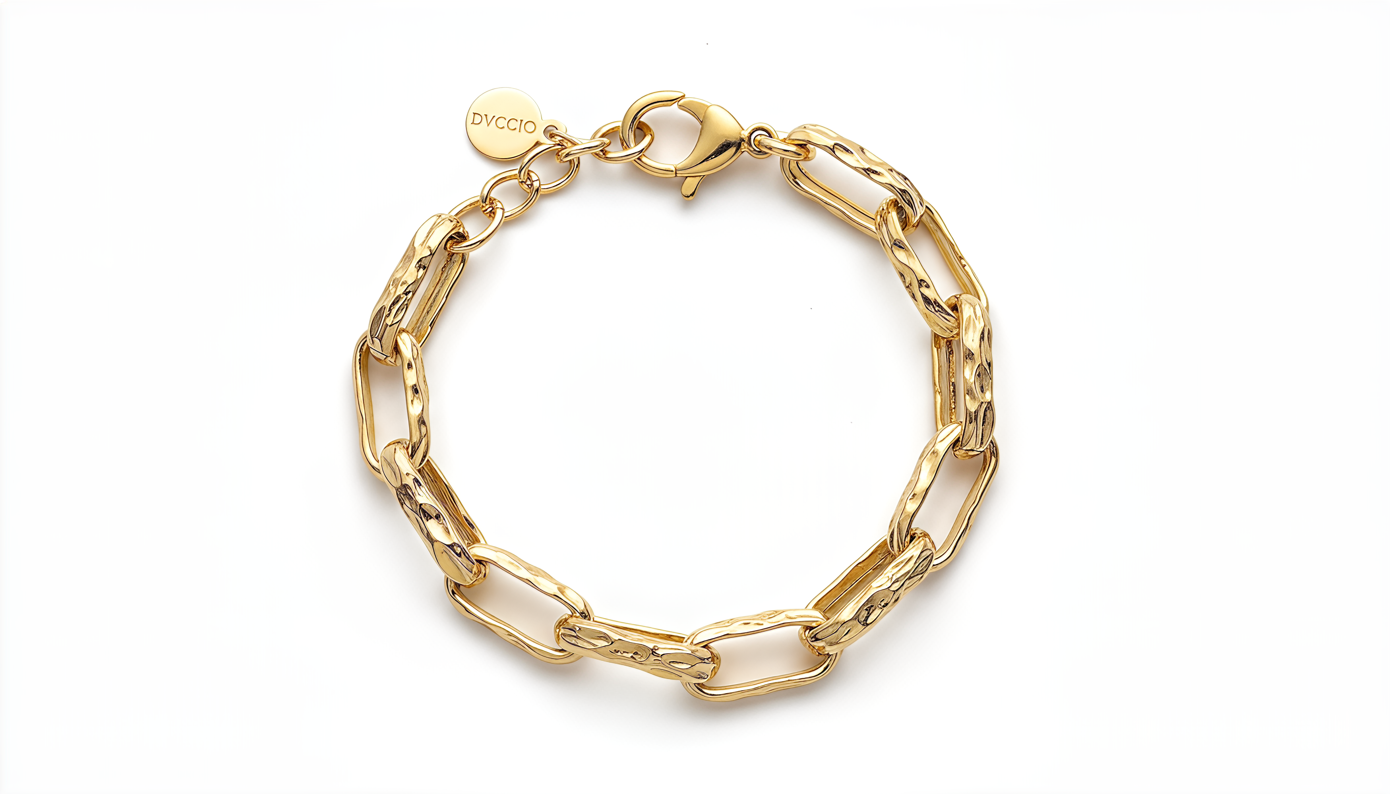 Bracciale a Catena DVCCIO in Argento 925 Laminato in Oro 24KT