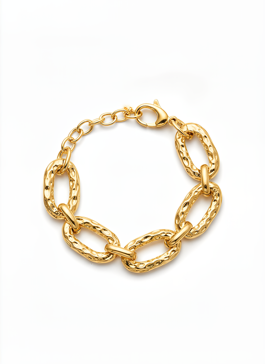Bracciale Dubai in Argento 925 Laminato Oro 24KT