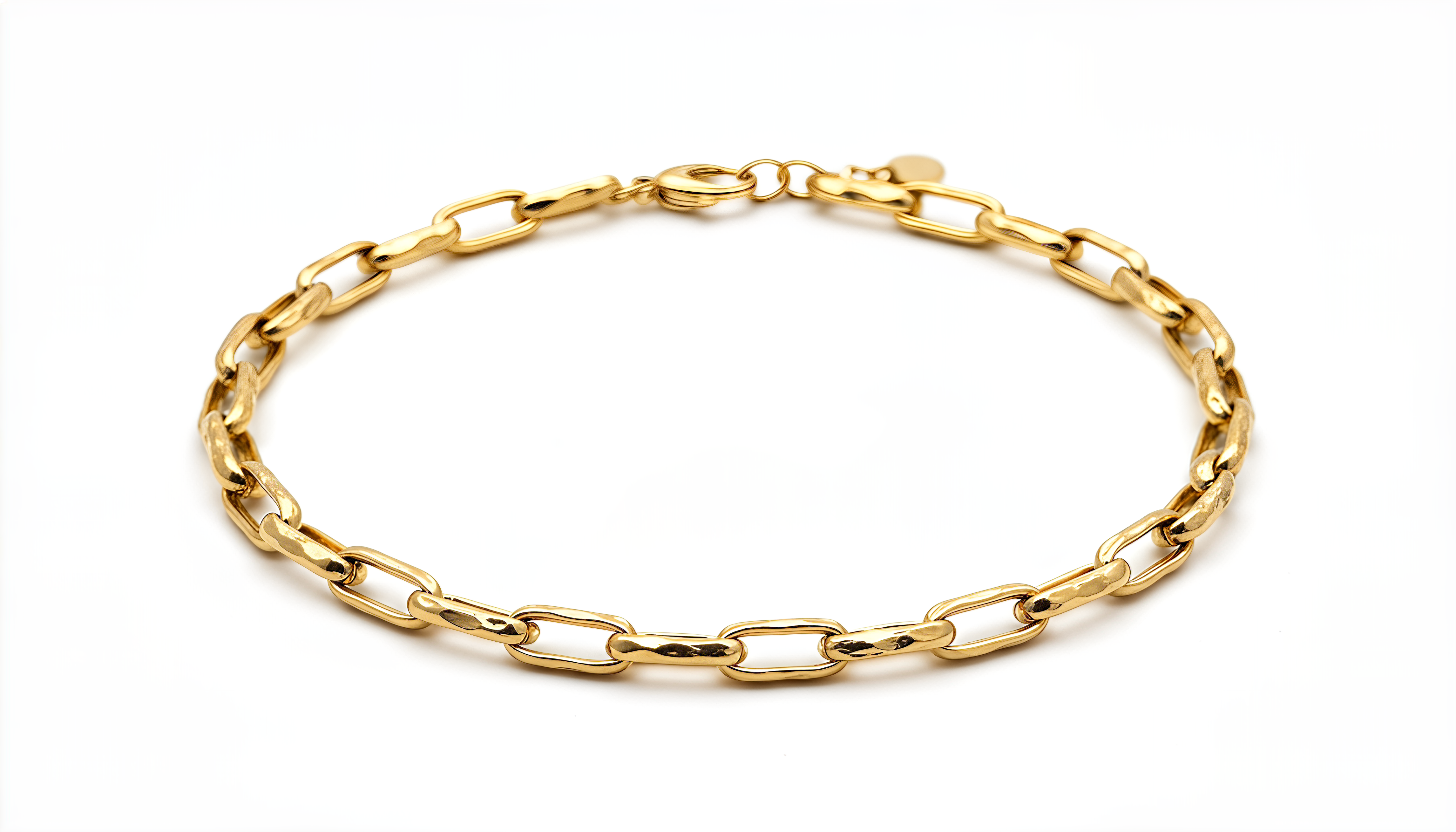 925 Silver Dubai Chain Necklace with 24KT Gold Plated