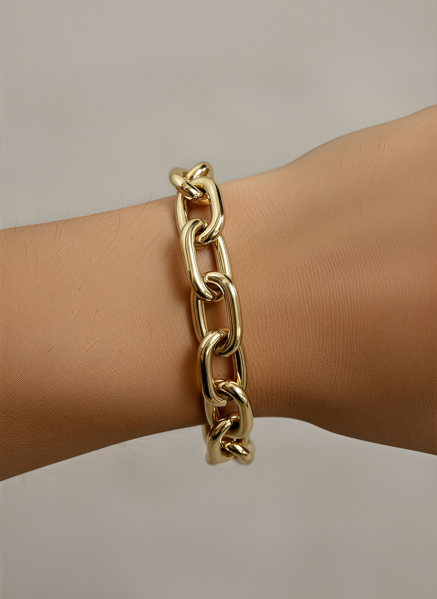 Bracciale Catena DVCCIO in Argento 925 Laminato Oro 24KT