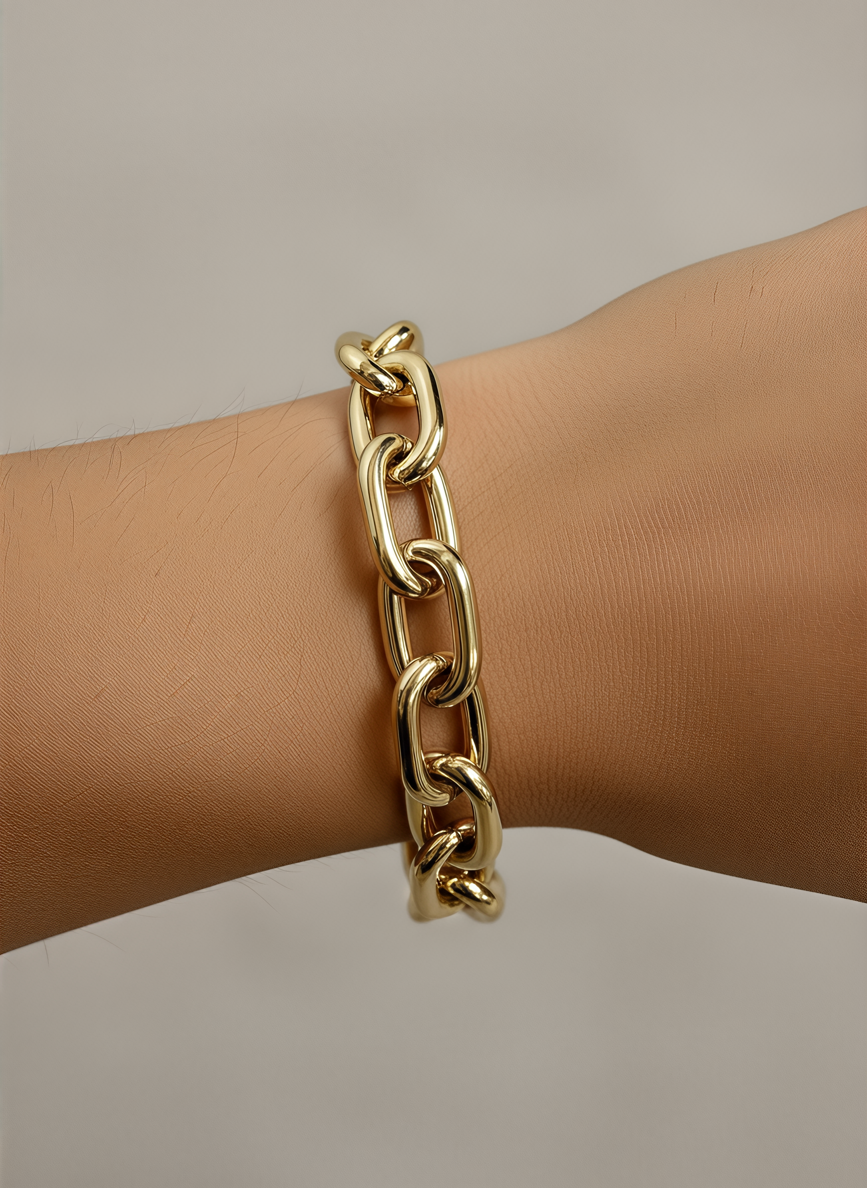 Bracciale Catena DVCCIO in Argento 925 Laminato Oro 24KT