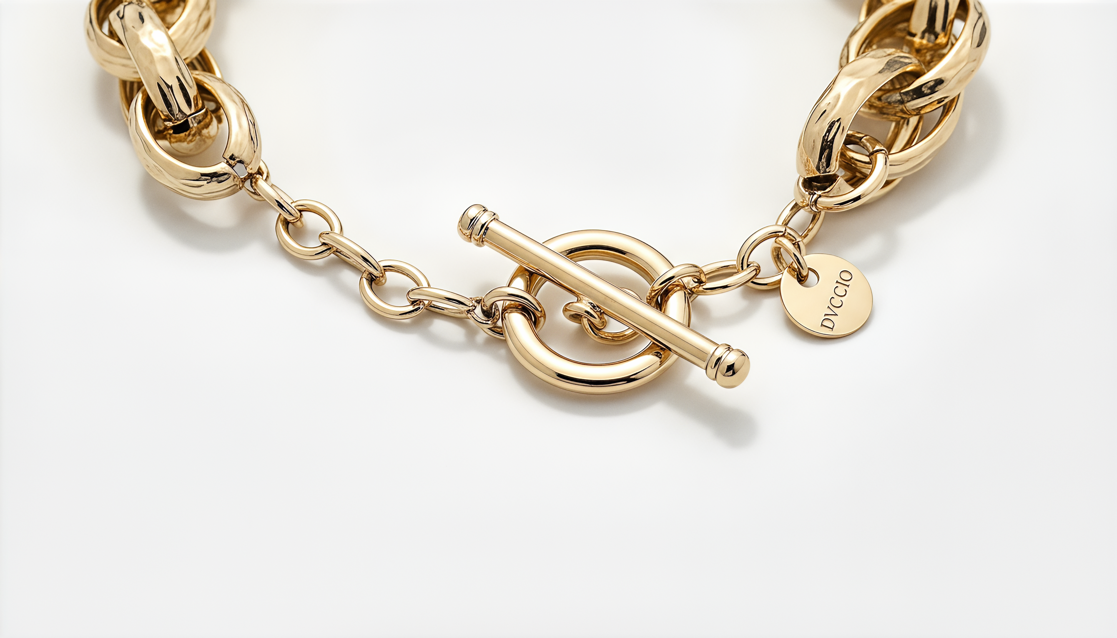 925 Sterling Silver 24KT Gold Plated Dubai Braided Chain Bracelet