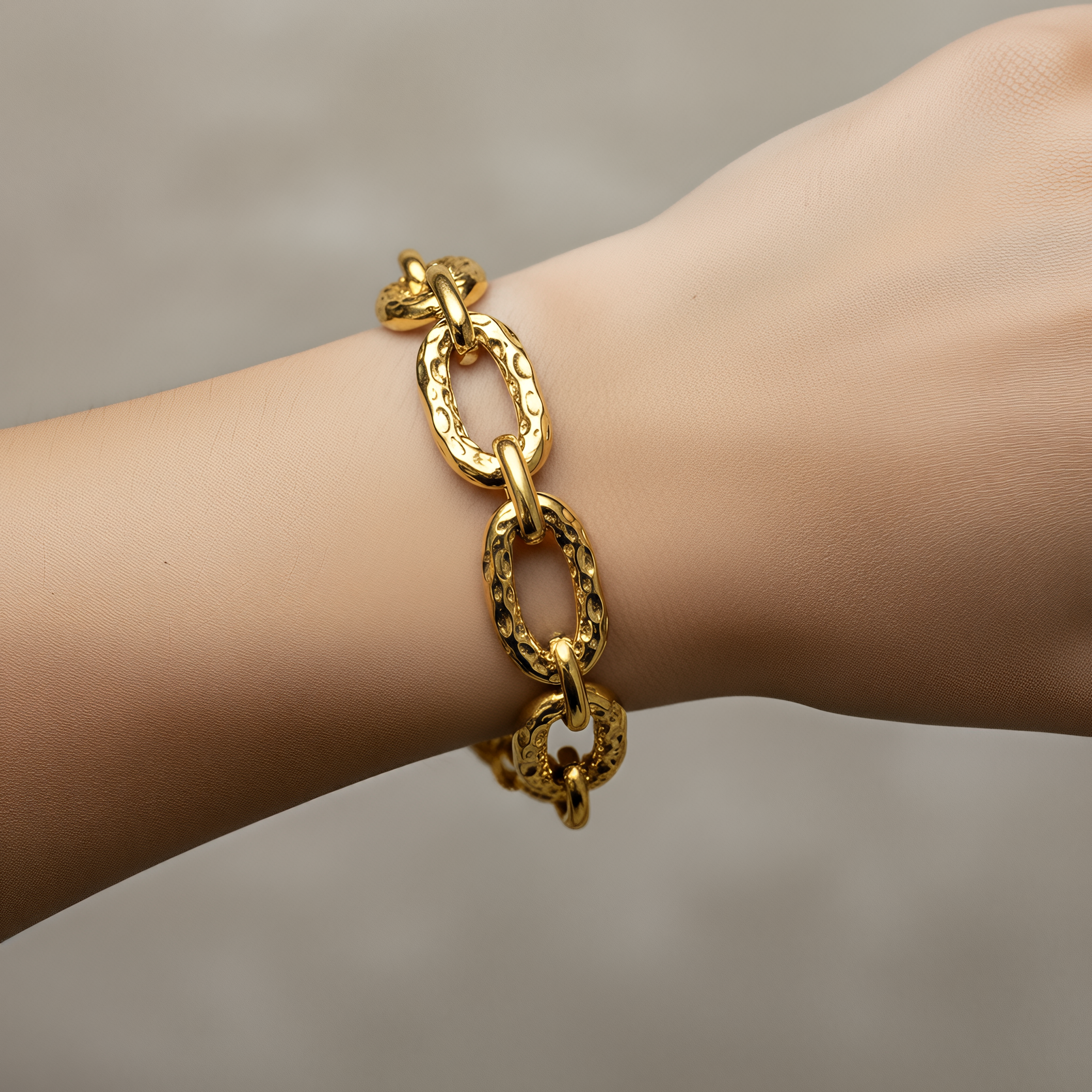 Bracciale Dubai in Argento 925 Laminato Oro 24KT