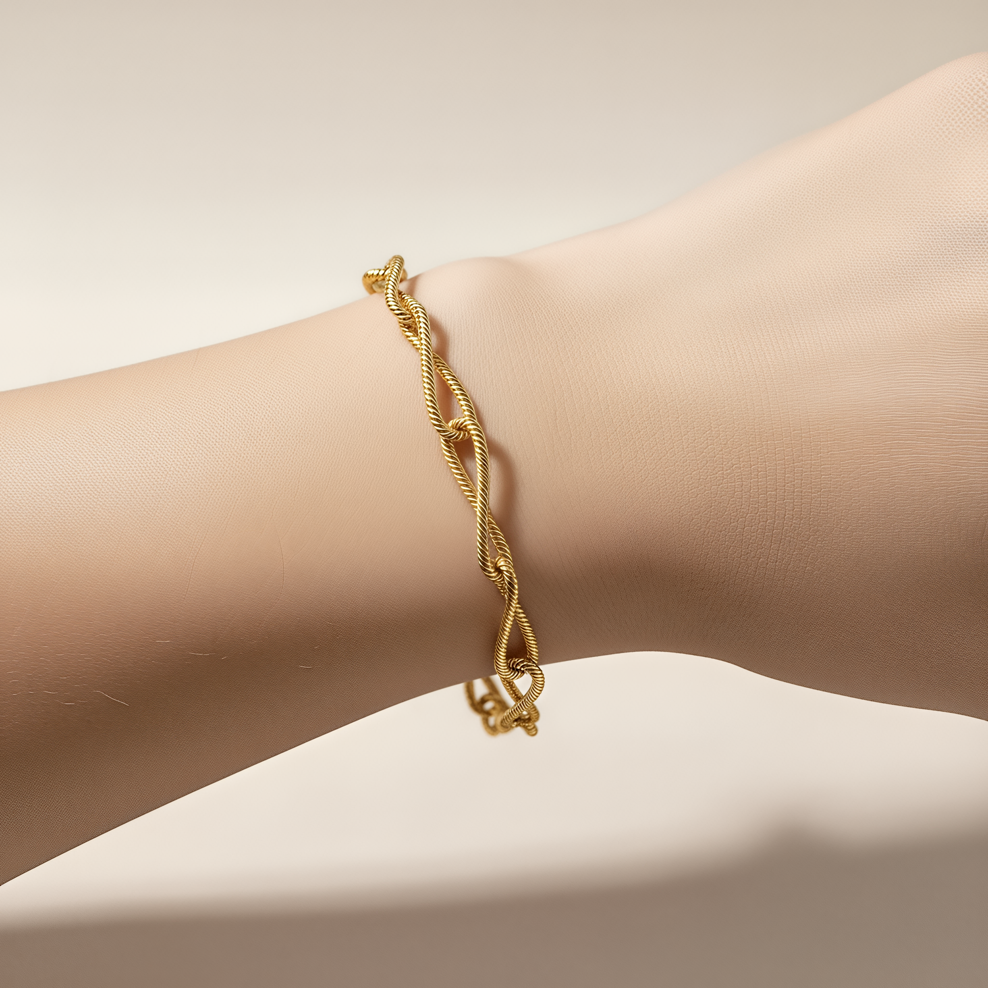 Bracciale Infinito DVCCIO in Argento 925 Laminato Oro 24KT