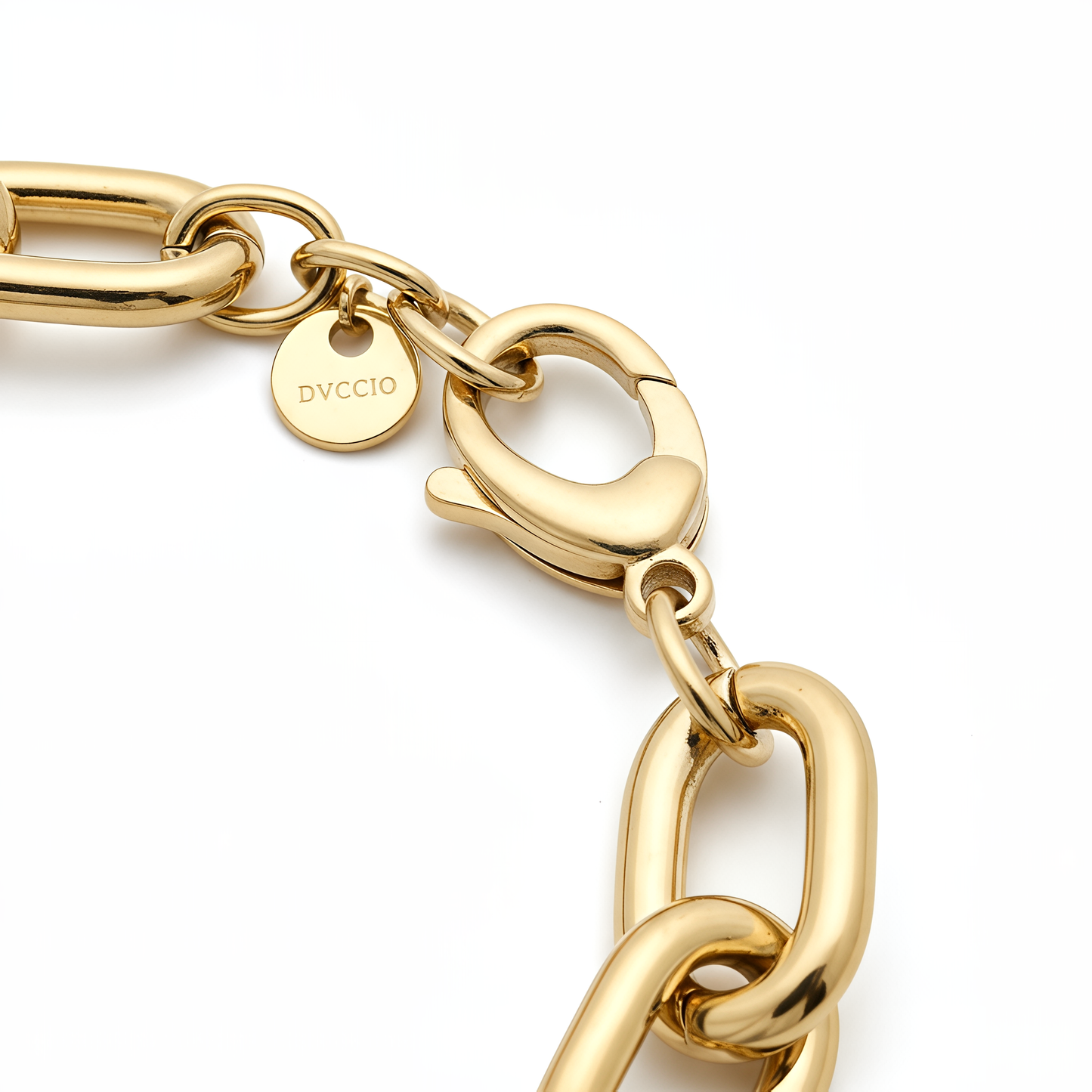 Bracciale Catena DVCCIO in Argento 925 Laminato Oro 24KT