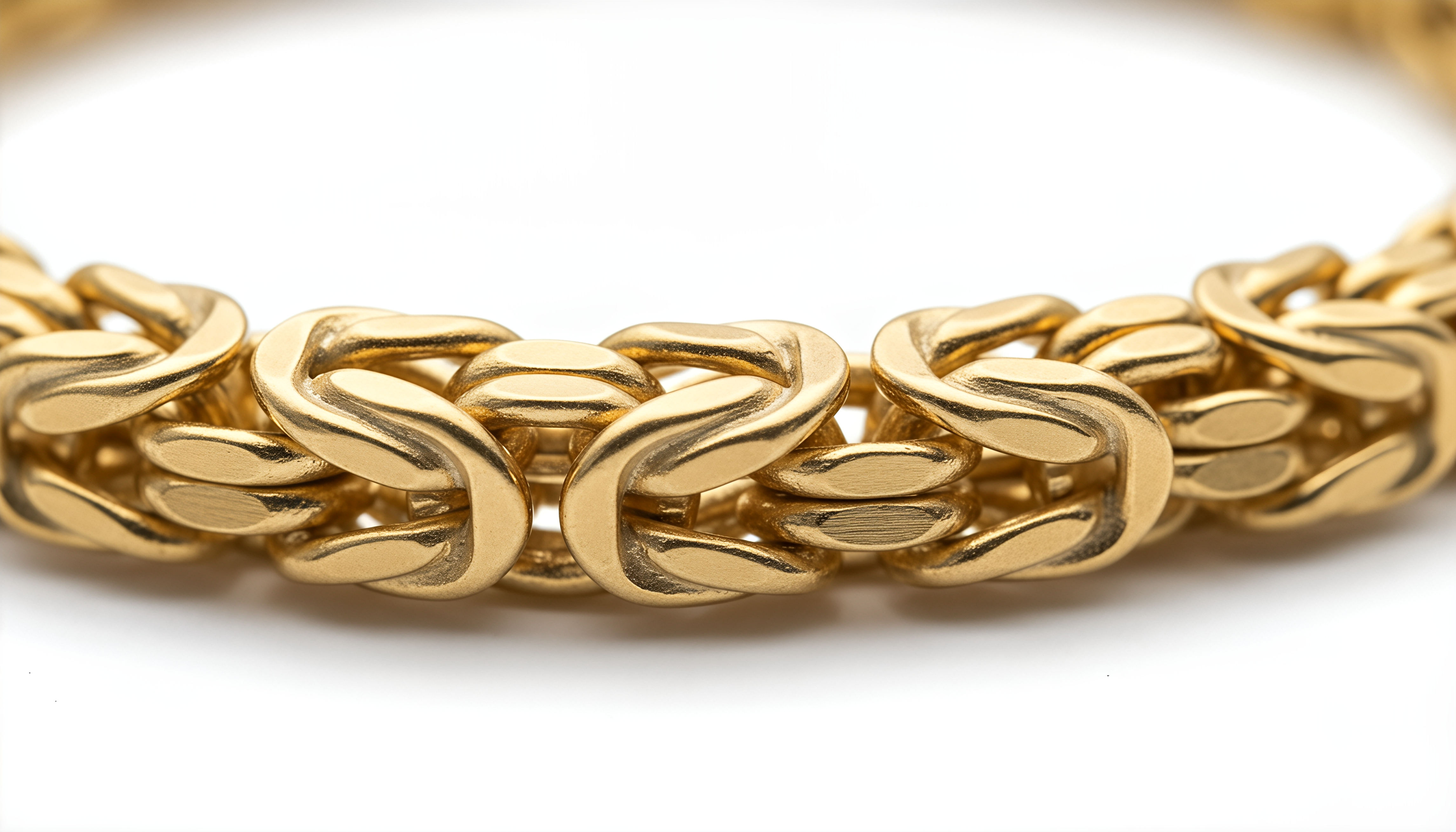 Bracciale Bizantina Piccola DVCCIO in Argento 925 Laminato Oro 24KT