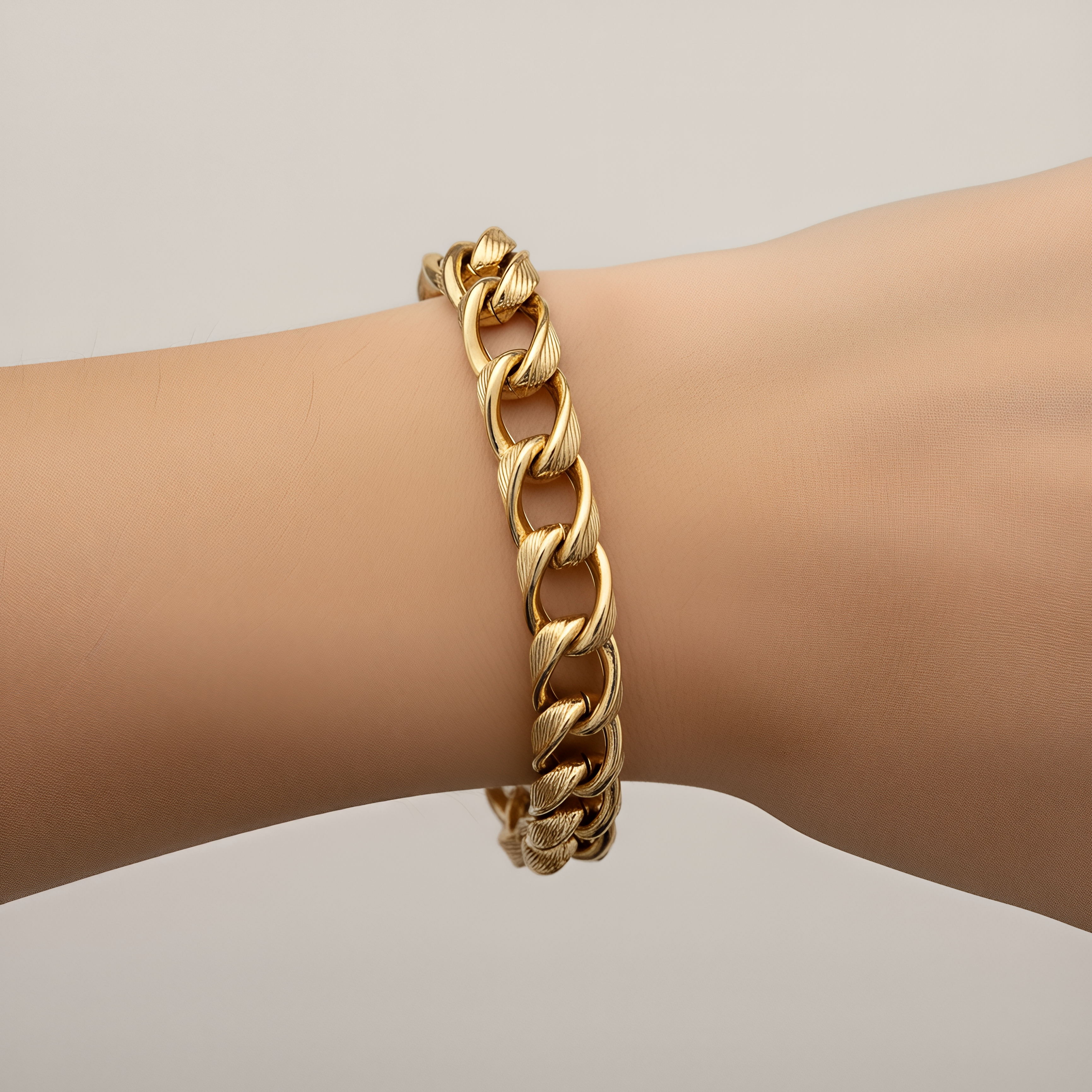 Dubai Bracelet 925 Silver Plated 24KT Gold