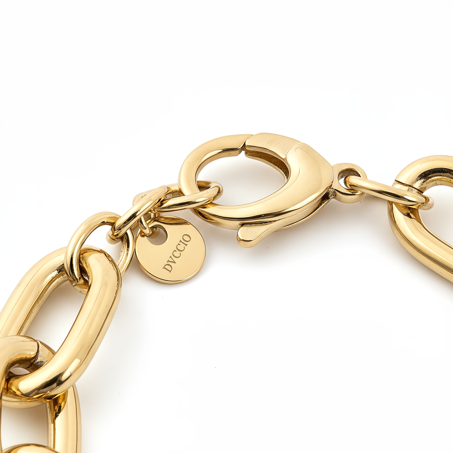 Bracciale Catena DVCCIO in Argento 925 Laminato Oro 24KT