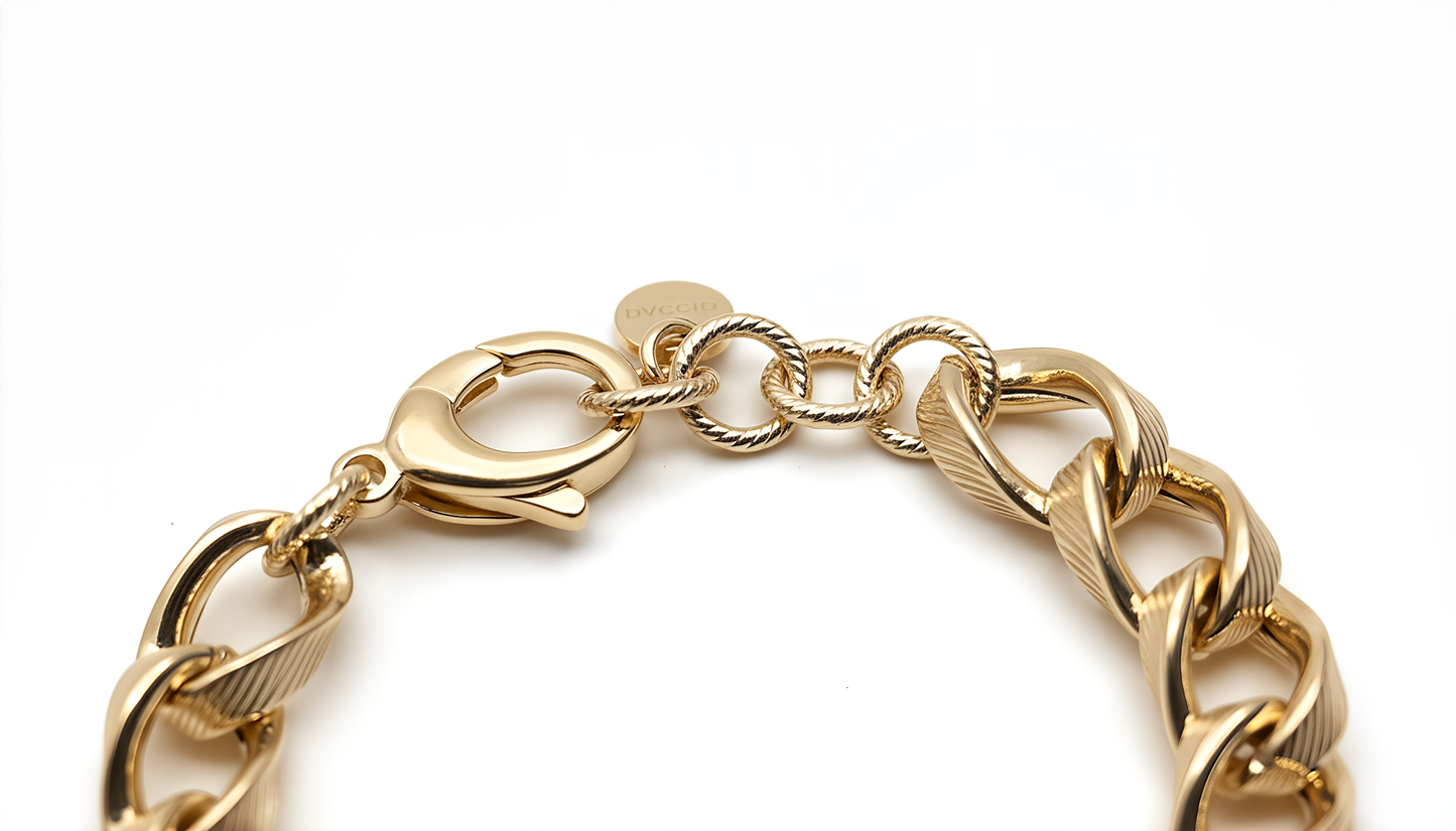 Bracciale Dubai in Argento 925 Placcato Oro 24KT