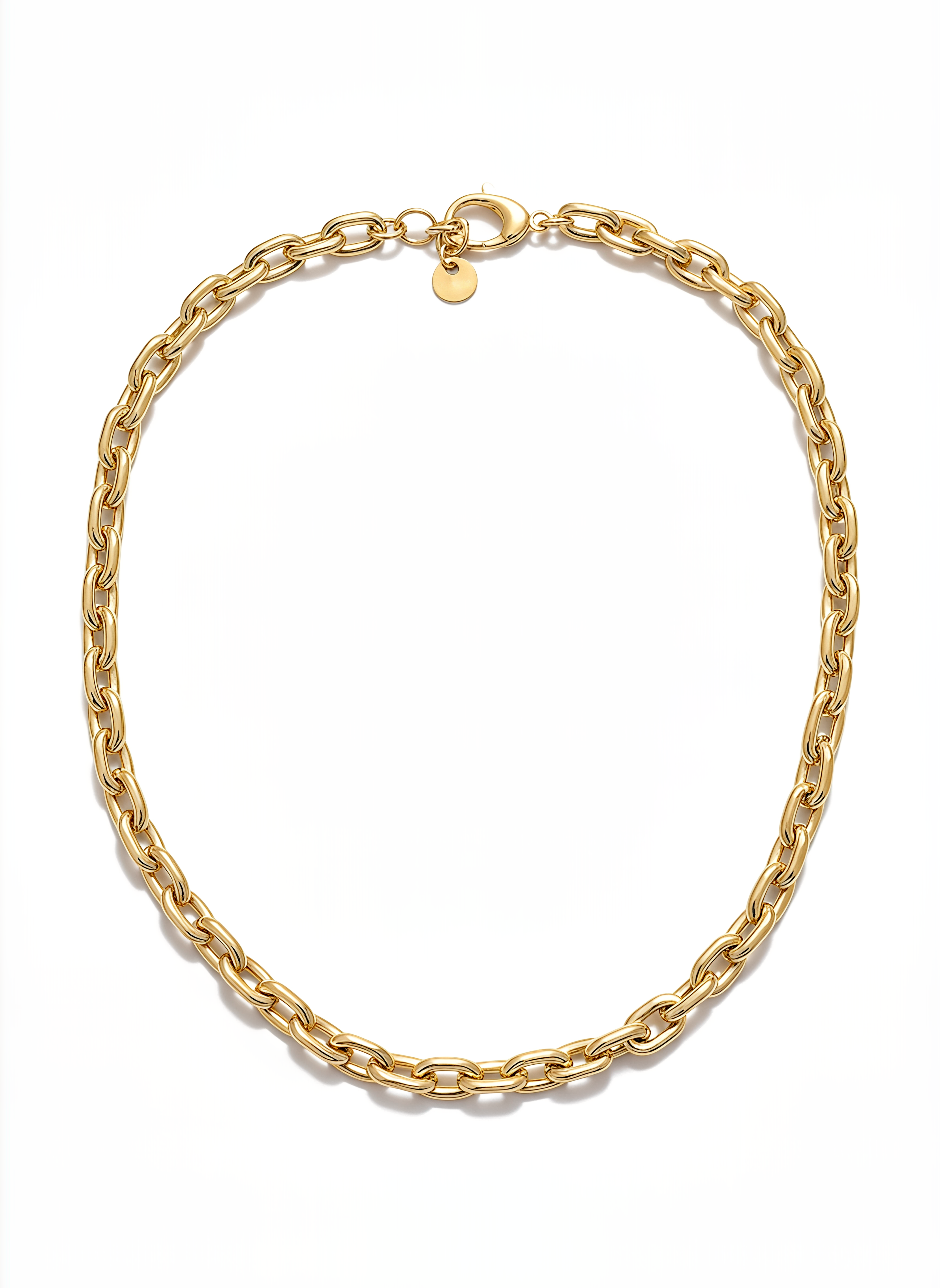 Collana a Catena DVCCIO in Argento 925 Laminato Oro 24KT