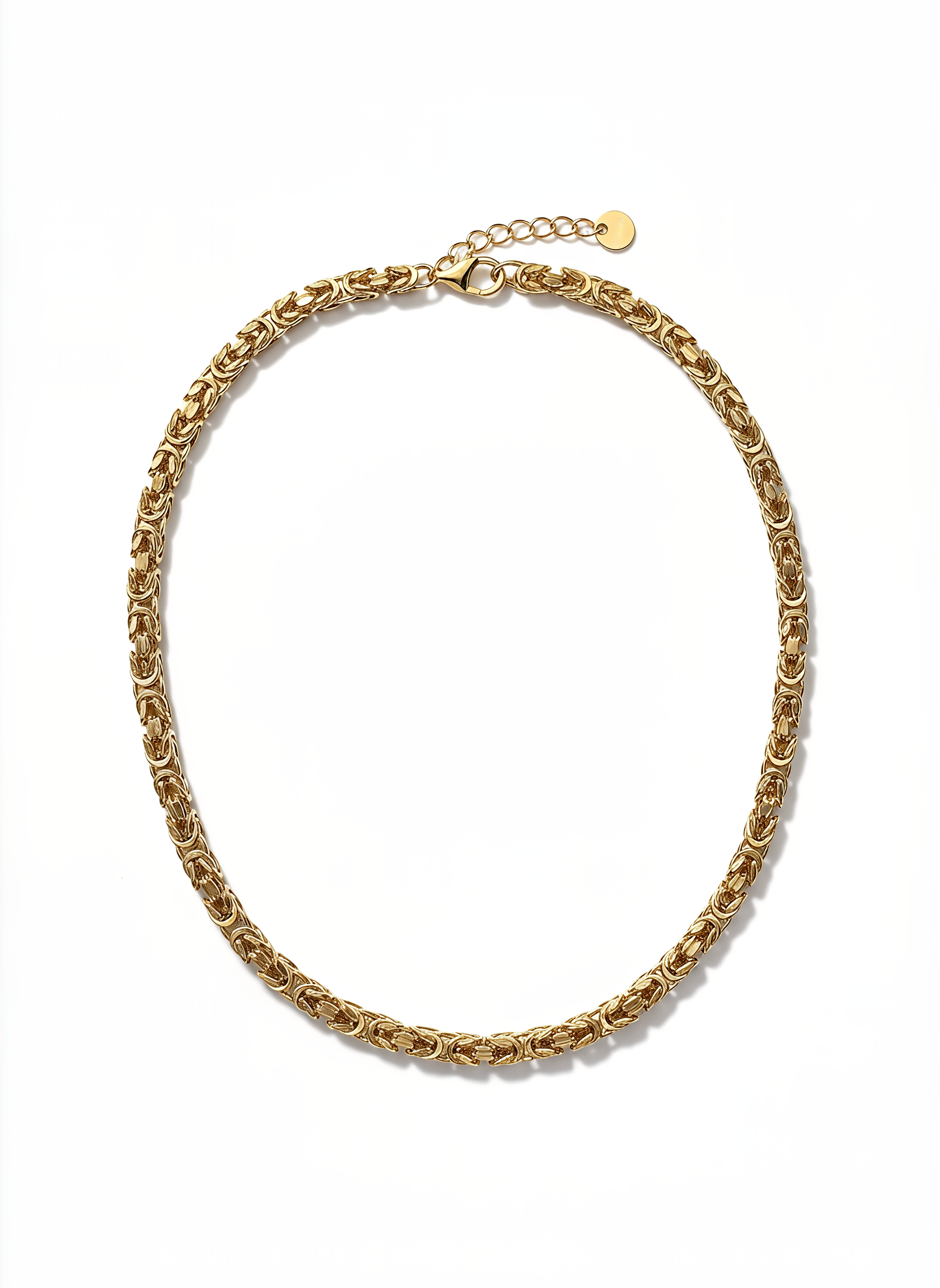 Collana Bizantina Media Dubai Argento 925 Placcata Oro 24KT