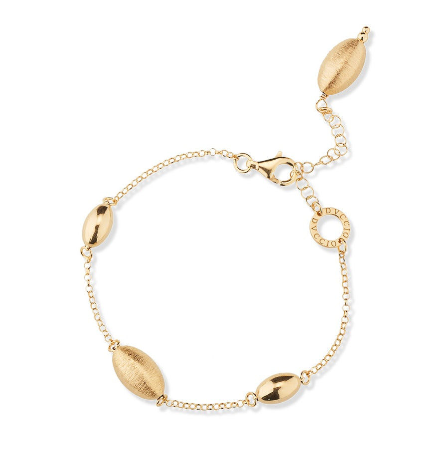 Bracciale in argento 925 laminato in oro 24kt