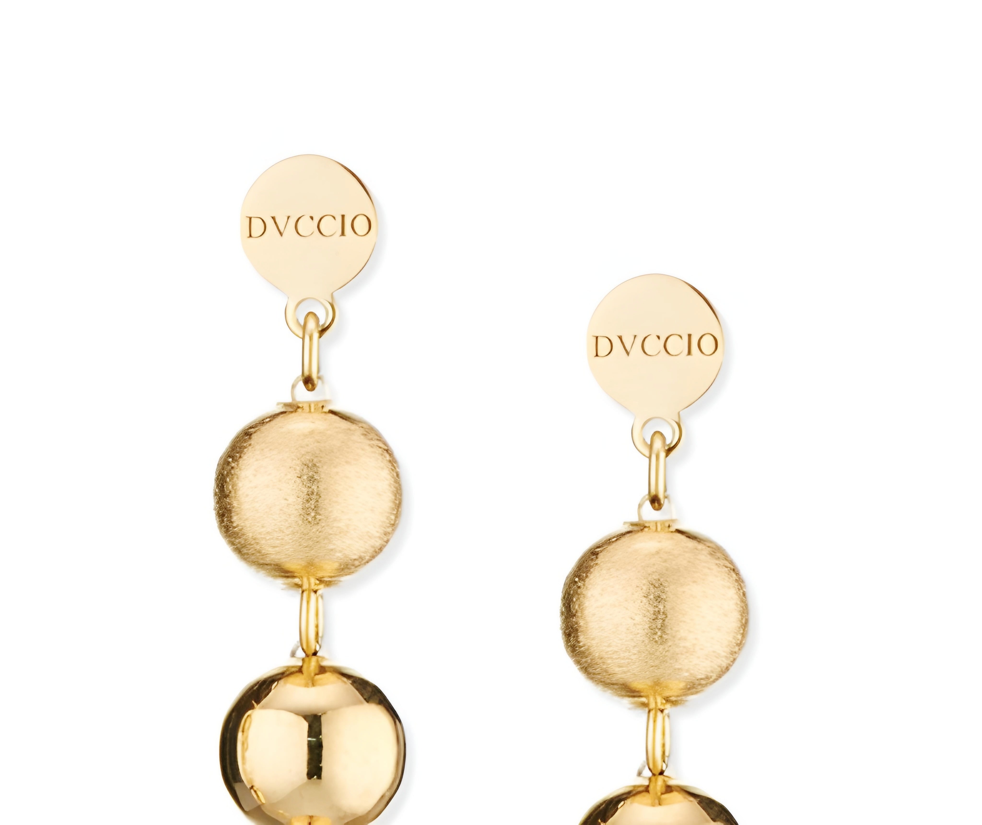 Orecchini SABA in Argento 925 Laminato Oro 24KT con Pendente