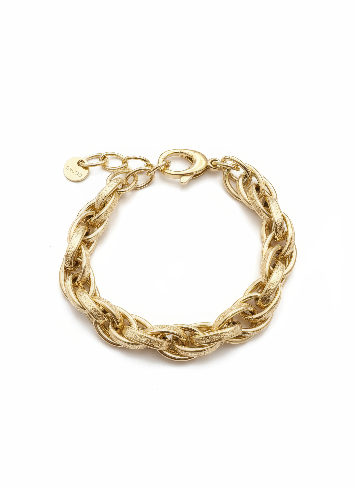 Bracciale Dubai in Argento 925 Laminato Oro 24KT