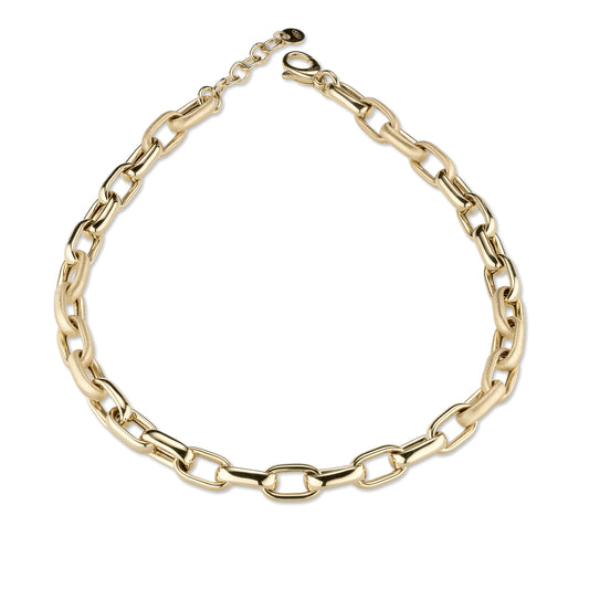 DIVINA | Girocollo donna in Argento 925 e Laminatura in Oro 24Kt a spessore.