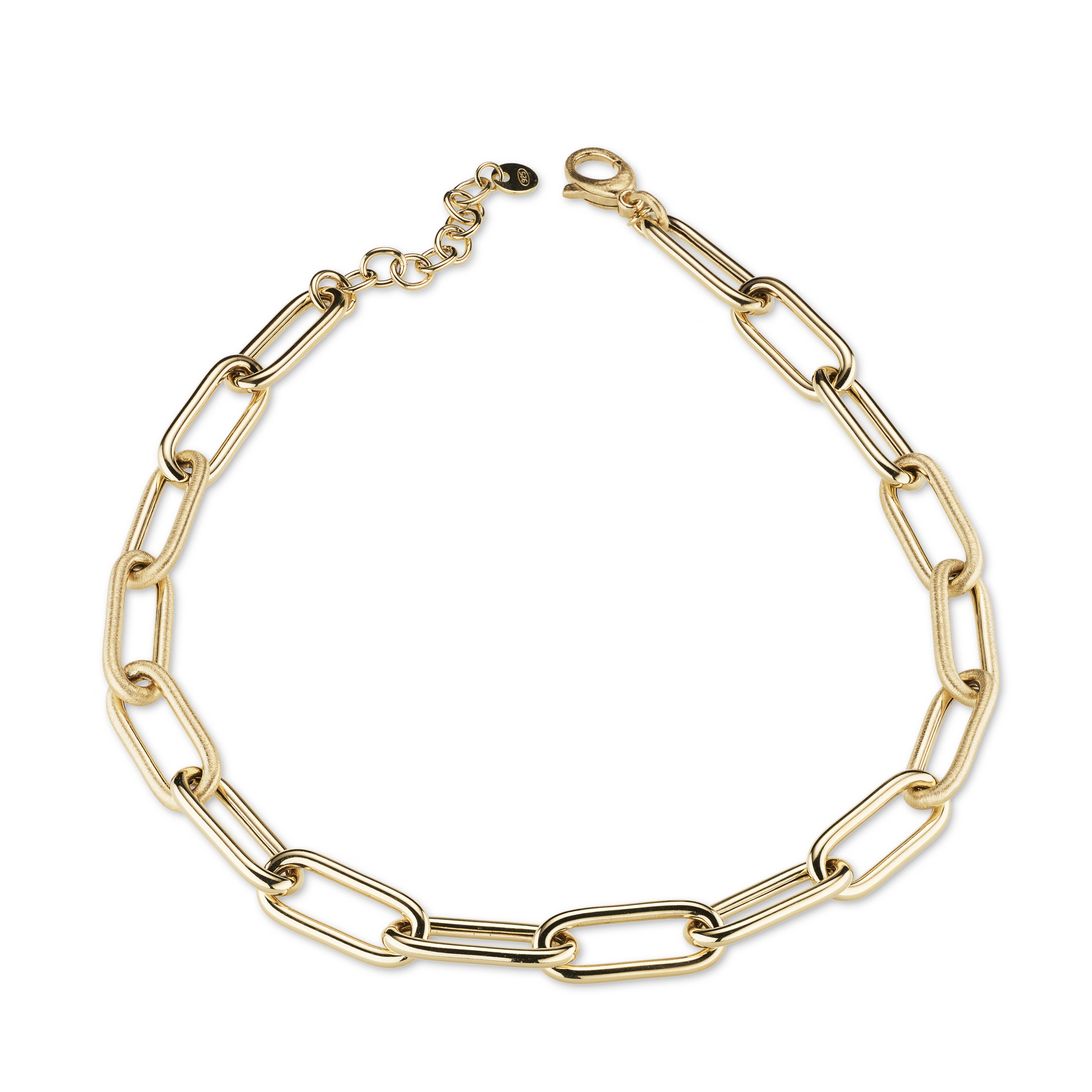 Collana donna Divina in Argento 925 con laminatura in Oro 24KT