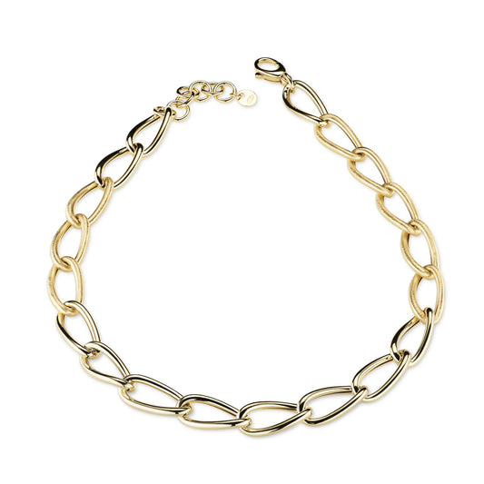 DIVINA | Girocollo donna in Argento 925 e Laminatura in Oro 24Kt a spessore.