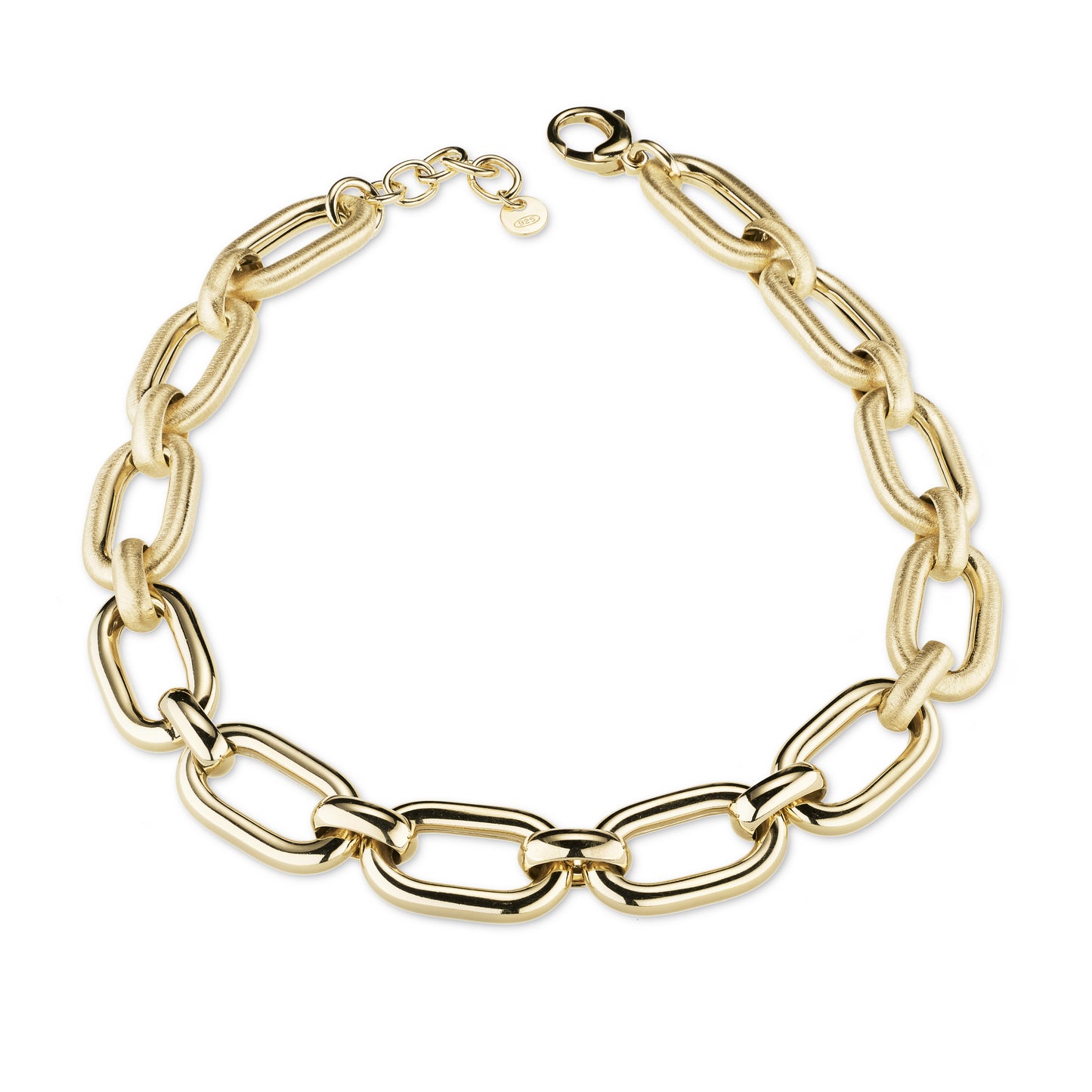 DIVINA | Girocollo donna in Argento 925 e Laminatura in Oro 24Kt a spessore.