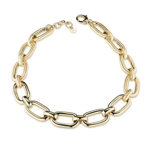 DIVINA | Girocollo donna in Argento 925 e Laminatura in Oro 24Kt a spessore.