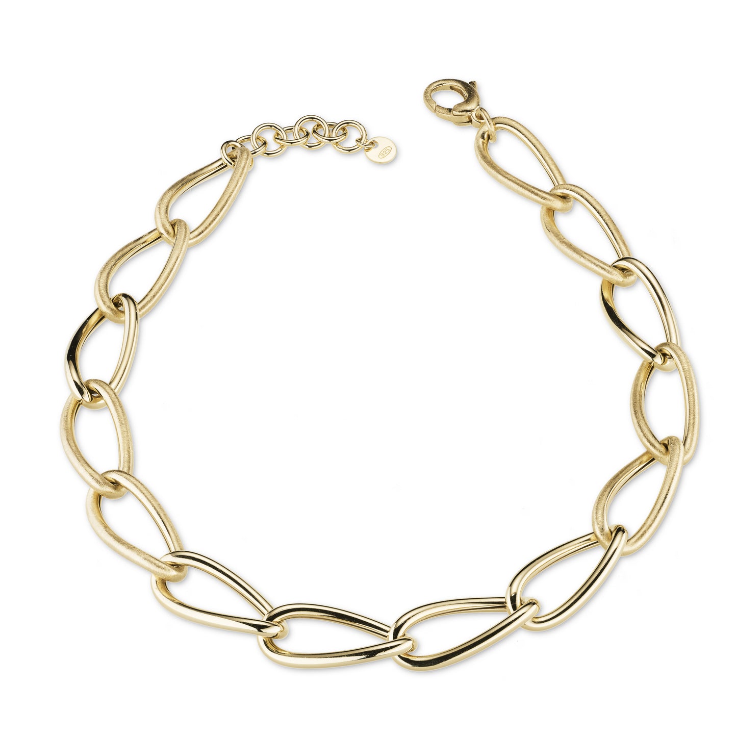 DIVINA | Girocollo donna in Argento 925 e Laminatura in Oro 24Kt a spessore.