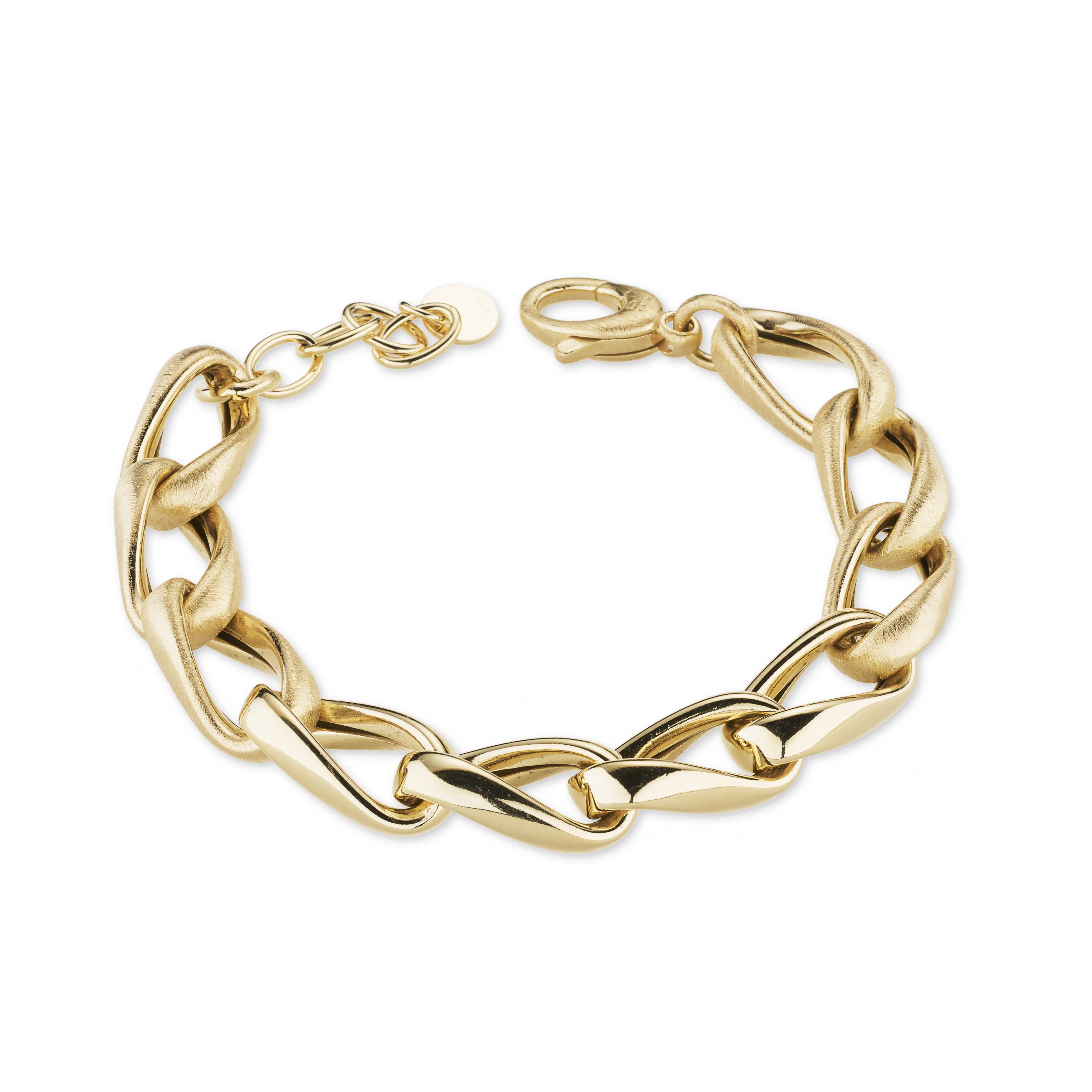 Bracciale Divina in Argento 925 Laminato in Oro 24KT – Lusso Italiano