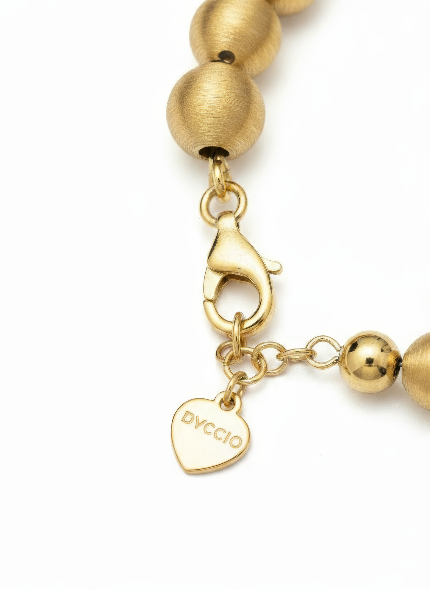Bracciale SABA a 1 Filo in Argento 925 Laminato Oro 24KT con Sfere